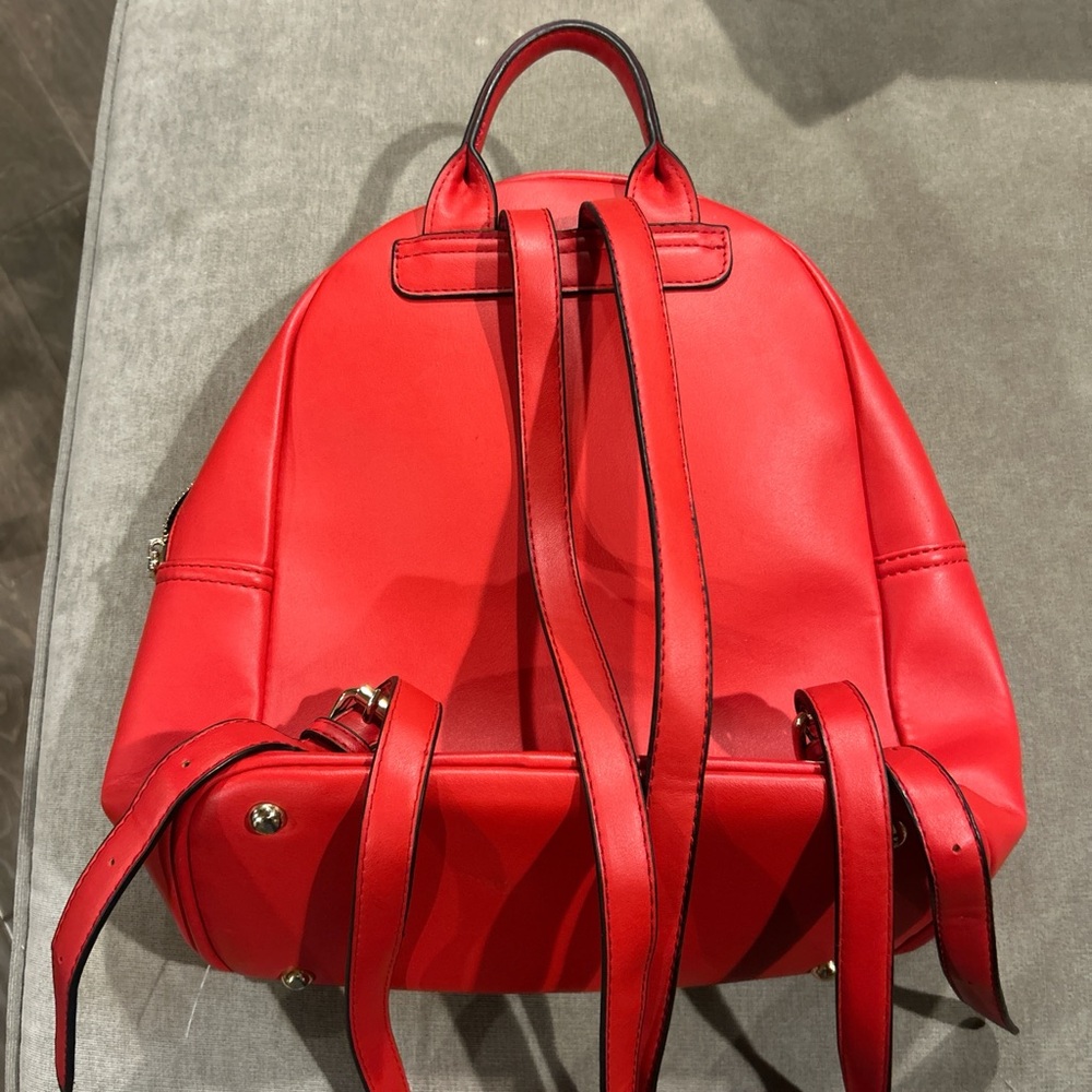 Red Leather Backpack - image 4
